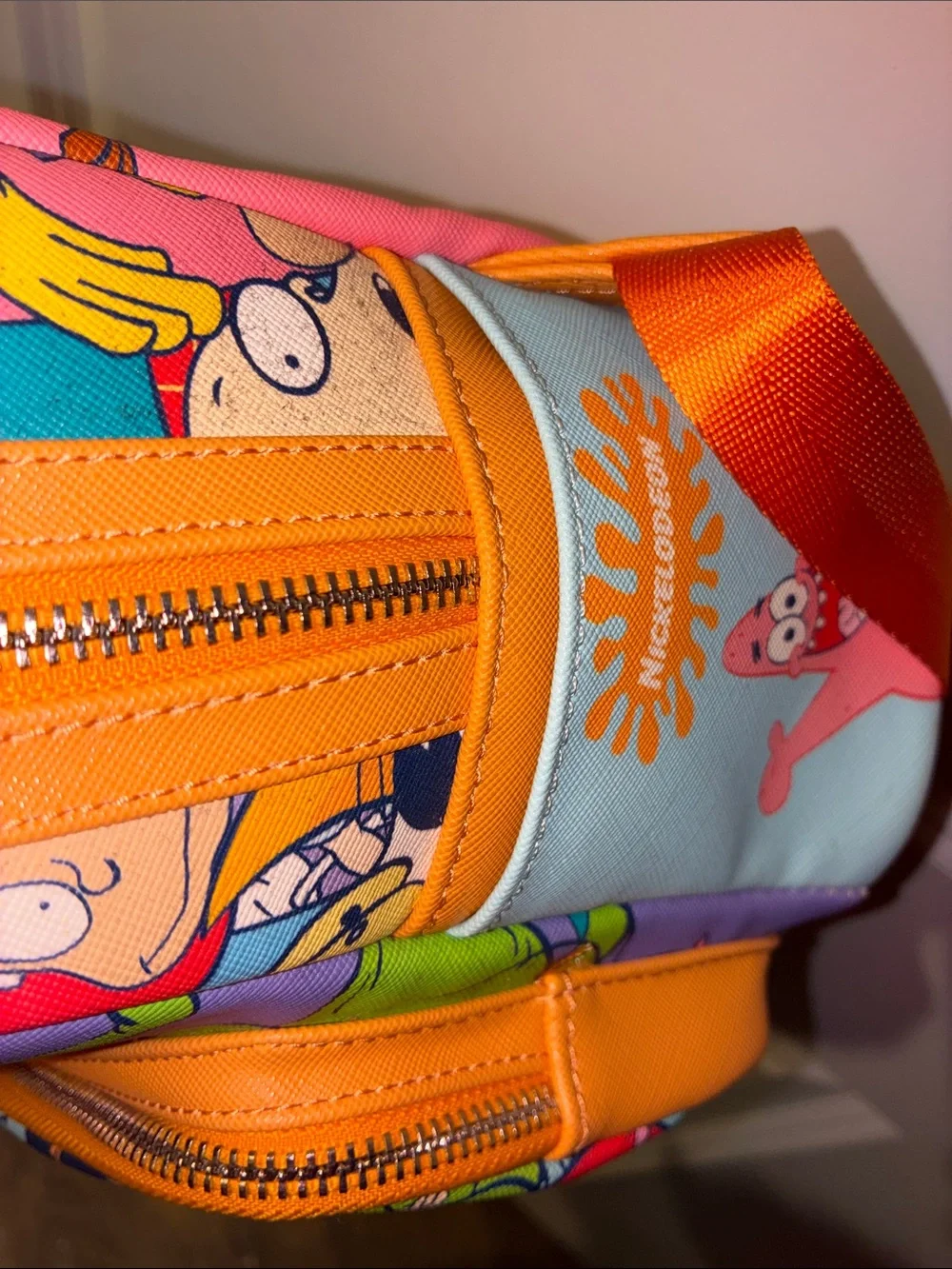 Loungefly Rugrats Multi-Color Kids Mini Backpack - Green, Purple, Orange, Blue